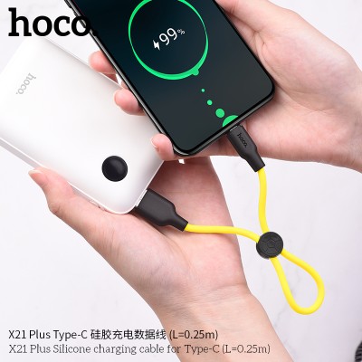 Hoco X21 Cable De Carga De Silicona Para Tipo-C L 0.25M