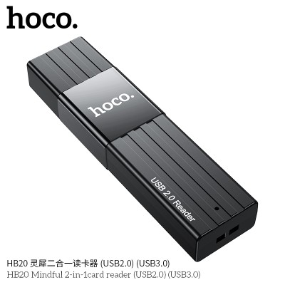 Hoco Hb20 Lector De Tarjetas 2 En 1 Usb 2.0