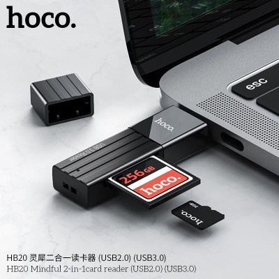 Hoco Hb20 Lector De Tarjetas 2 En 1 Usb 2.0