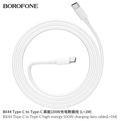 Borofone Bx44 Cable Tipo-C A Tipo C De Datos De Carga De Alta Energía De Alta Energía L 1M