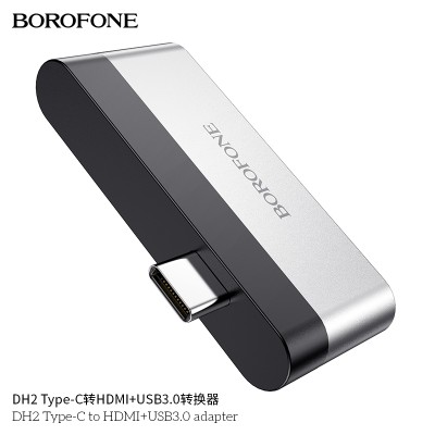 Borofone Dh2 Adaptador Type-C A Hdmi+Usb3.0