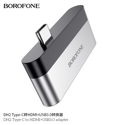 Borofone Dh2 Adaptador Type-C A Hdmi+Usb3.0