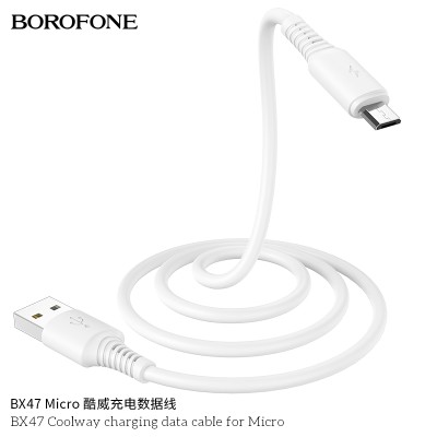 Borofone Bx47 Cable De Datos De Carga Coolway Para Micro