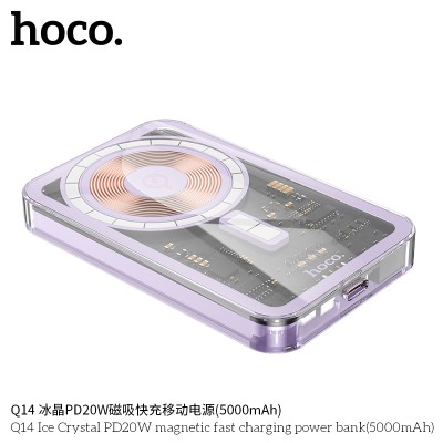 Hoco Q14 Banco De Energía De Carga Rápida Y Magnético Pd20W (5000 Mah)