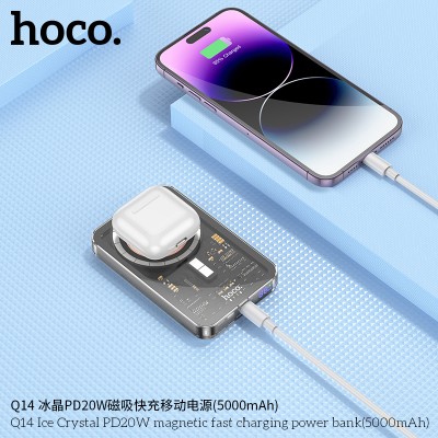 Hoco Q14 Banco De Energía De Carga Rápida Y Magnético Pd20W (5000 Mah)