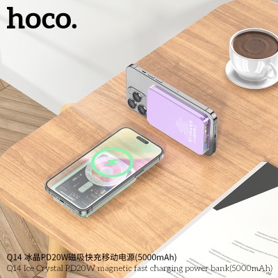 Hoco Q14 Banco De Energía De Carga Rápida Y Magnético Pd20W (5000 Mah)