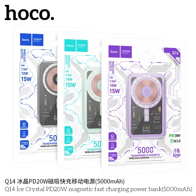 Hoco Q14 Banco De Energía De Carga Rápida Y Magnético Pd20W (5000 Mah)