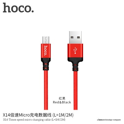 Hoco X14 Cable Micro De Carga Rapida L 1M