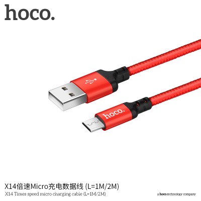 Hoco X14 Cable Micro De Carga Rapida L 1M