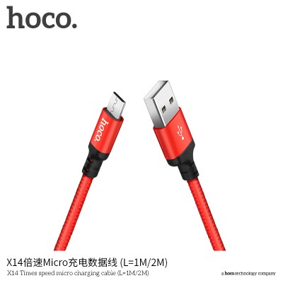 Hoco X14 Cable Micro De Carga Rapida L 1M