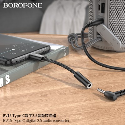 Borofone Bv15 Conversor De Audio Tipo C A Jack De 3,5 Mm