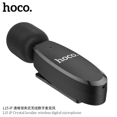 Hoco L15 Micrófono Digital Inalámbrico Lavalier Ip Crysta