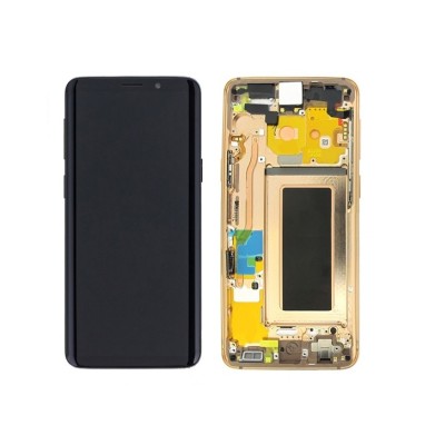 Pantalla Completa Original Servicepack Para Samsung S9 G960 Con Marco Oro