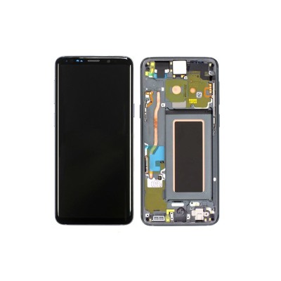 Pantalla Completa Original Servicepack Para Samsung S9 G960 Con Marco Gris