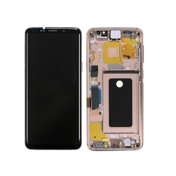 Pantalla Completa Original Servicepack Para Samsung S9 Plus G965 Con Marco Oro