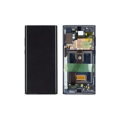 Pantalla Completa Original Servicepack Para Samsung Note 10 Plus N975 Con Marco Negra