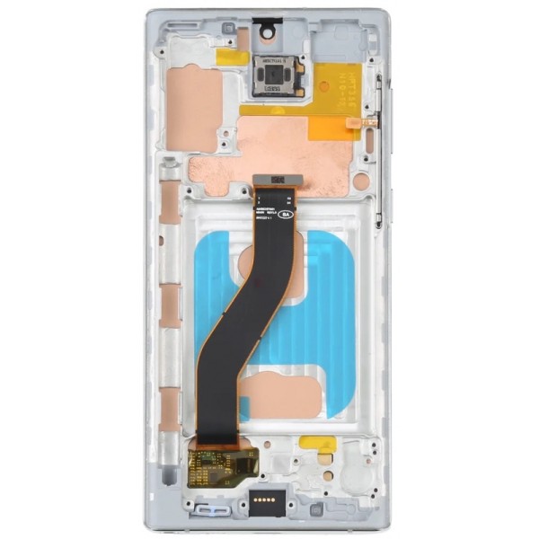 Pantalla Completa Original Servicepack Para Samsung Note 10 N970 Con Marco Plata