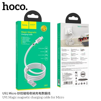 Hoco U91 Cable De Carga Magnética Mágica Para Micro