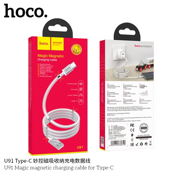 Hoco U91 Cable De Carga Magnética Mágica Para Tipo-C