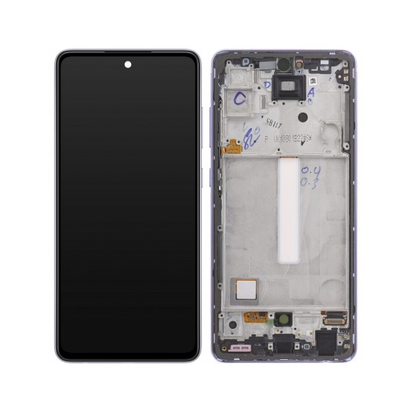 Pantalla Completa Original Servicepack Para Samsung A525 A526 A52 4G 5G Con Marco Blanco