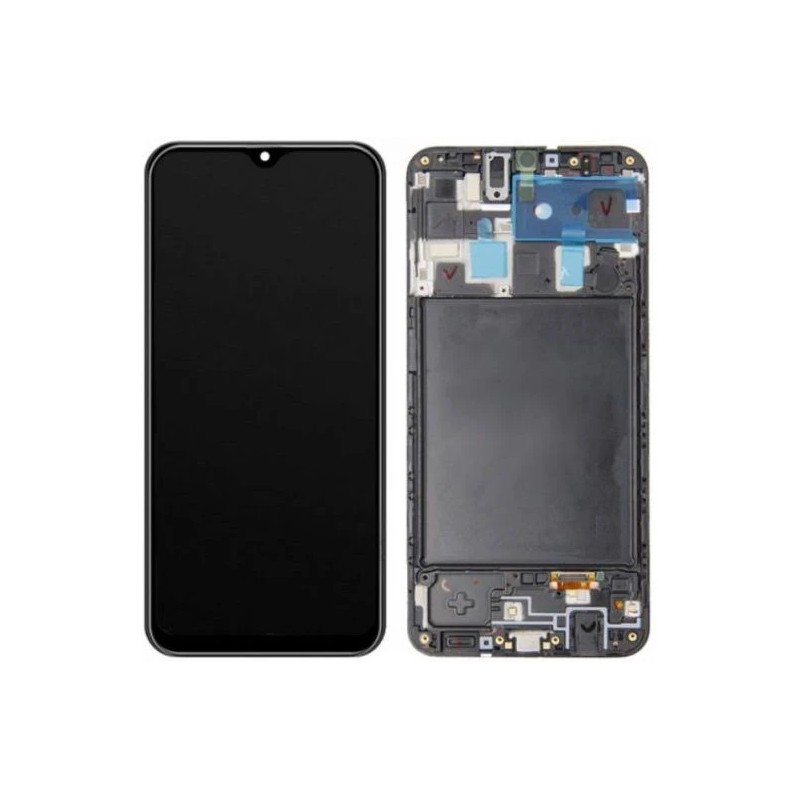 Pantalla Completa ⚫Original⚫ Servicepack Para Samsung A20 /A205F Con Marco
