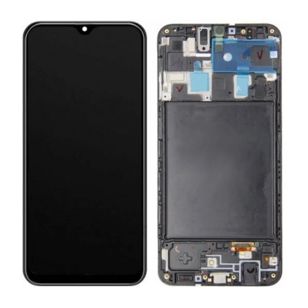 Pantalla Completa Original Servicepack Para Samsung A20 A205 Con Marco