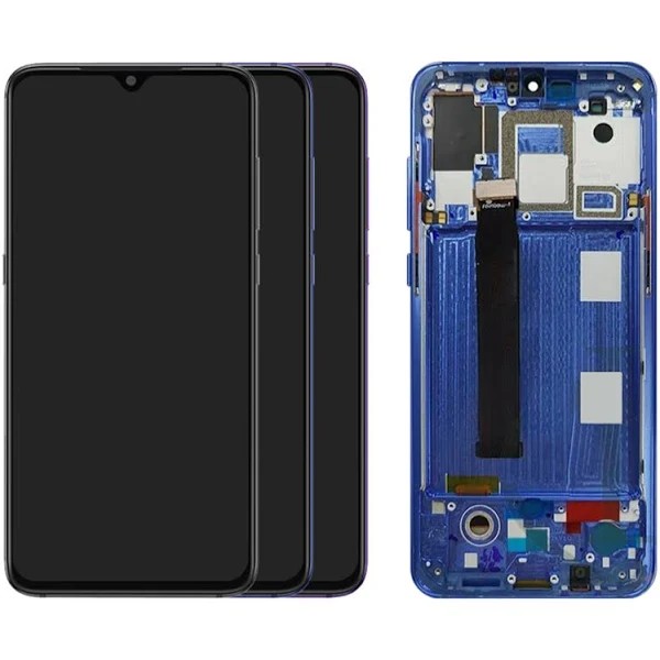 Pantalla Completa Original Servicepack Para Xiaomi Mi 9 Lite Con Marco Azul