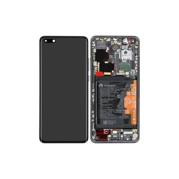 Pantalla Completa Original Servicepack Para Huawei P40 Pro Con Marco Negro