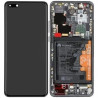 Pantalla Completa Original Servicepack Para Huawei P40 Con Marco Negra
