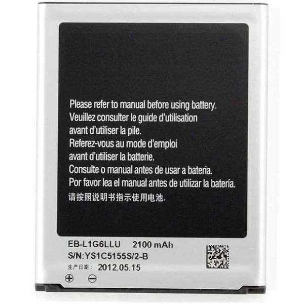 Bateria Para Samsung S3 I9300 I9305 I9060 I9082 2100Mah -Eb-L1G6Llu Eb-535163La