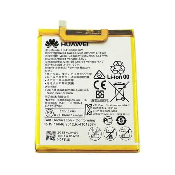 Bateria Para Huawei Nexus 6P 3450Mah -Hb416683Ecw