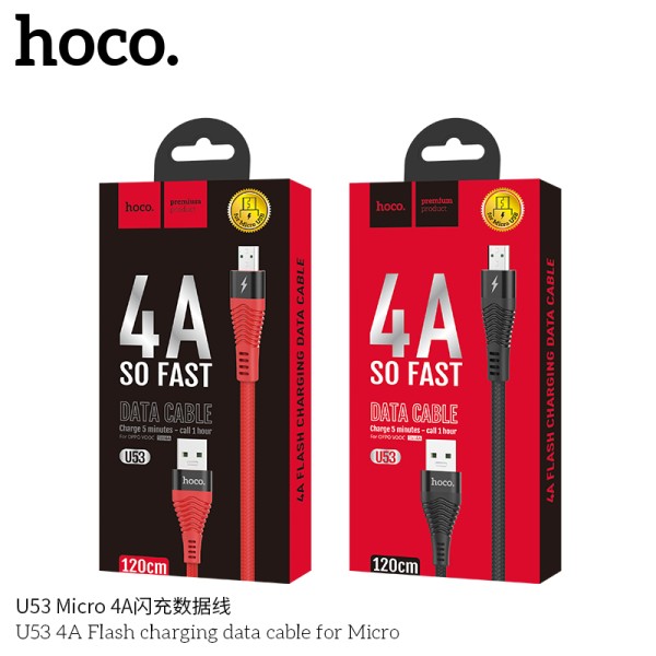 Hoco U53 Cable De Datos De Carga Flash Para Micro