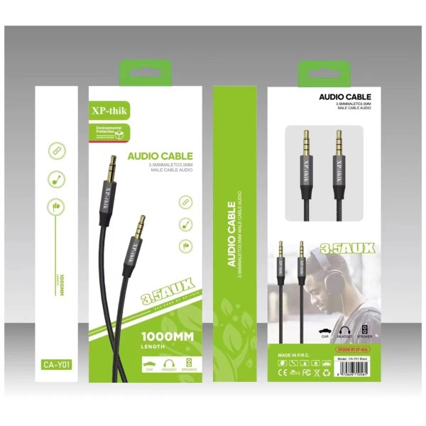 Ca-Y01Cables De Audio Tipo Jack A Jack 1M