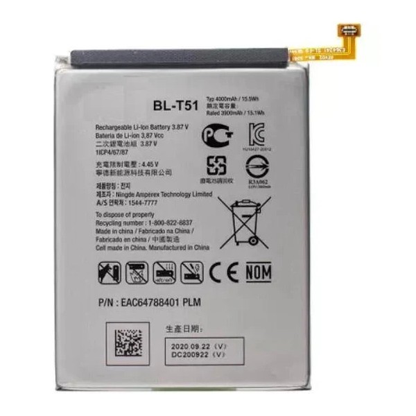 Bateria Para Lg K52 Lmk520 / K62 Lmk525 4000Mah -Bl-T51