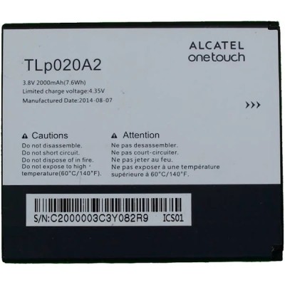 Bateria Para Alcatel One Touch Pop S3 / 5065 2000Mah -Tlp020A2