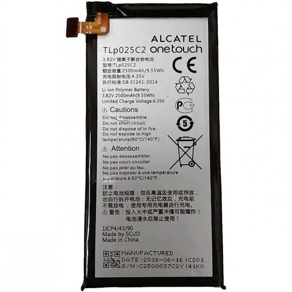 Bateria Para Alcatel 5056 Pop 4 Plus 2500Mah -Tlp025C2