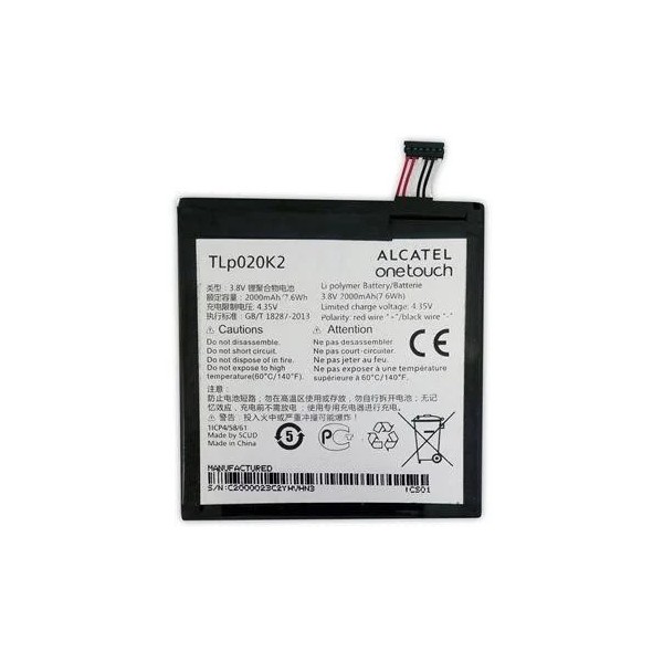 Bateria Para Alcatel  One Touch Idol 3 6039H 6039Y 6039K 2000Mah -Tlp020K2