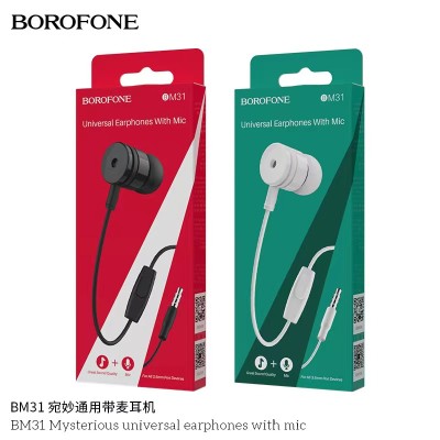 Borofone Bm31 Auriculares Misteriosos Universales Con Micrófono