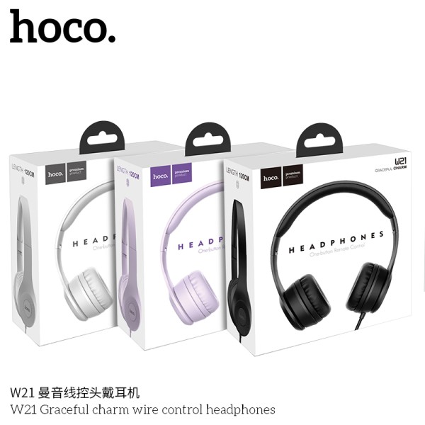 Hoco W21 Auriculares De Control De Alambre De Encanto