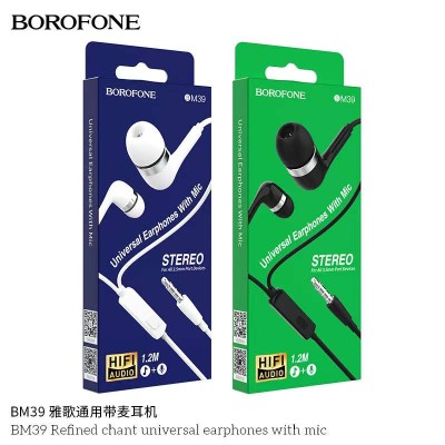 Borofone Bm39 Auriculares Universales De Canto Refinado Con Micrófono