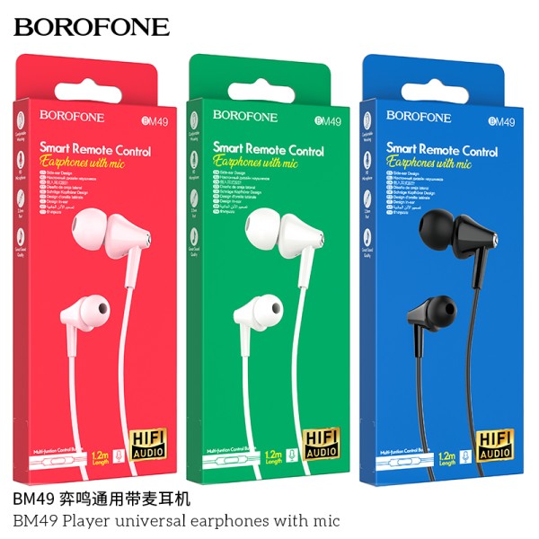 Borofone Bm49 Auriculares Universal Con Micrófono