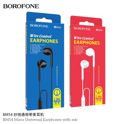 Borofone Bm54 Auriculares Universales Mayas Con Micrófono