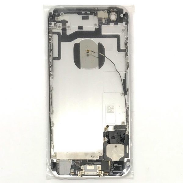 Tapa Trasera Para Iphone 6S Plus Plata Con Componentes