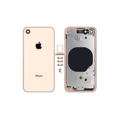 Chasis Con Tapa Trasera Para Iphone Se 2020-Oro Rosa