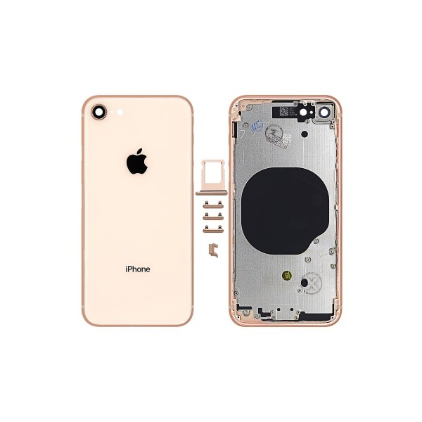 Chasis Con Tapa Trasera Para Iphone 8 Oro