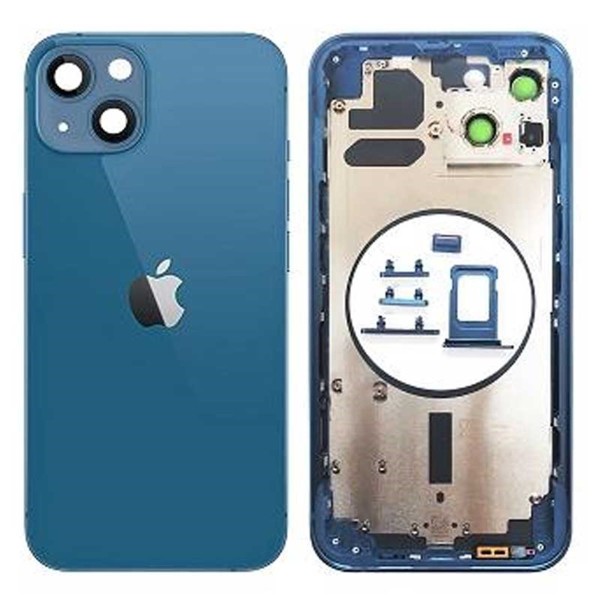 Chasis Con Tapa Trasera Para Iphone 13-Azul