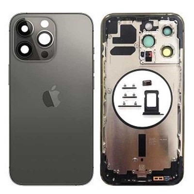 Chasis Con Tapa Trasera Para Iphone 13 Pro-Negro