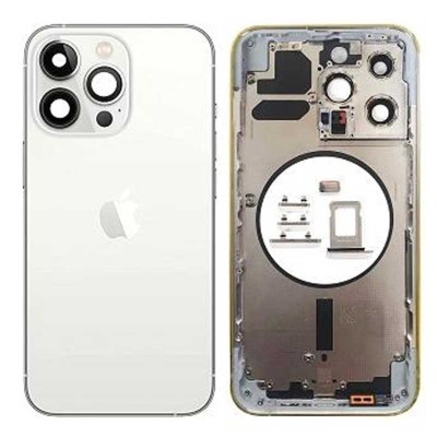 Chasis Con Tapa Trasera Para Iphone 13 Pro-Blanca