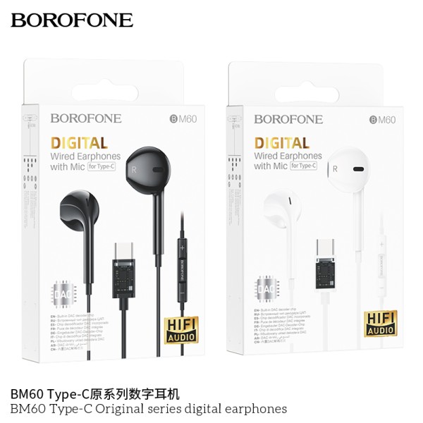 Borofone Bm60 Auriculares Digitales De Type-C