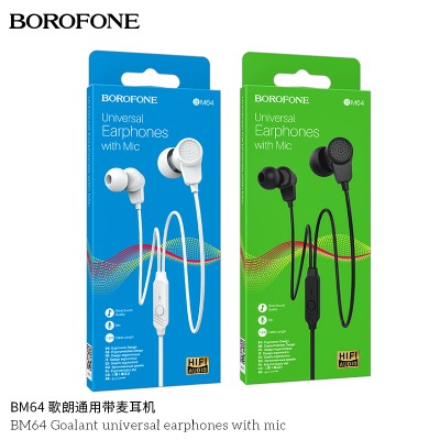 Borofone Bm64 Auriculares Universales Objetivos Con Micrófono